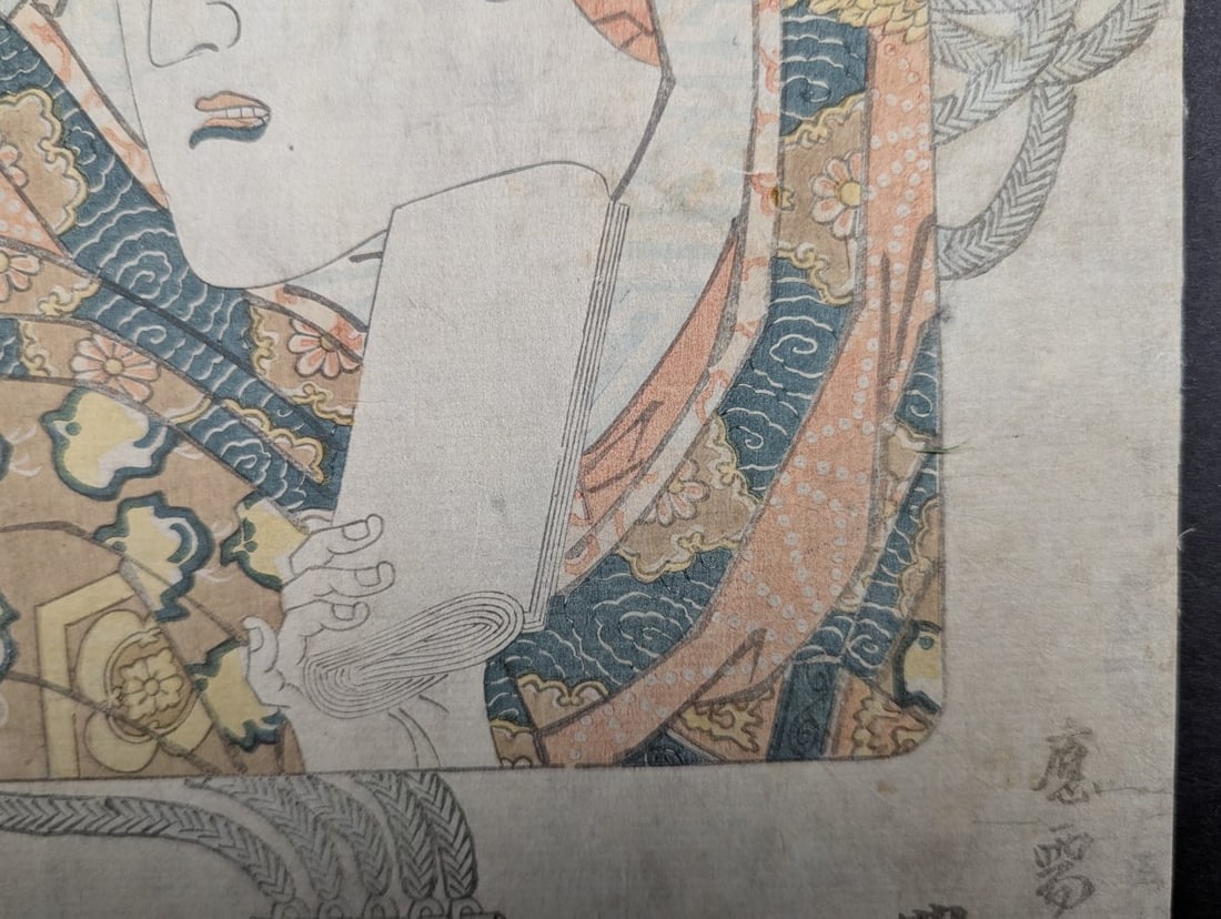 Japanese Woodblock Print of Actor Segawa KikunojÅ III by Tomikawa Ginsetsu - 6