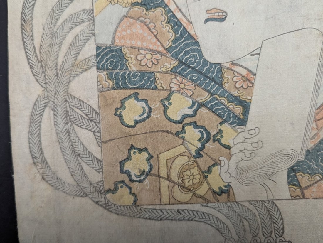 Japanese Woodblock Print of Actor Segawa KikunojÅ III by Tomikawa Ginsetsu - 9