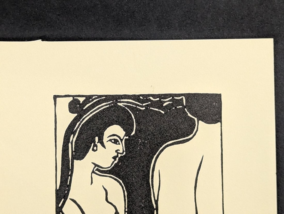 Un'ichi Hiratsuka 'Mirror I' Japanese Woodblock Print - 1971 Original Artwork - 2