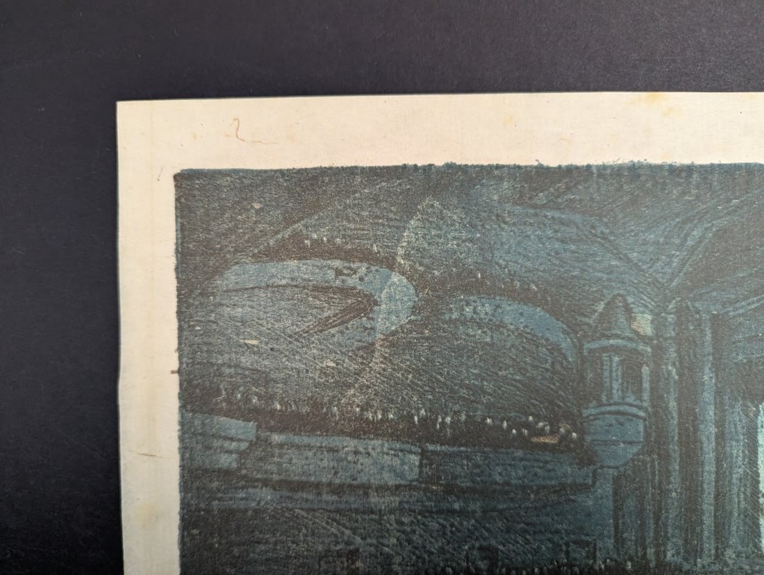Oda Kazuma Japanese Woodblock Print Shinbashi Theatre from One Hundred Views of New Tokyo - 2
