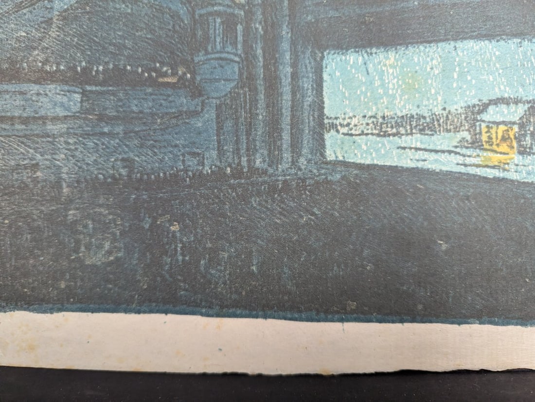 Oda Kazuma Japanese Woodblock Print Shinbashi Theatre from One Hundred Views of New Tokyo - 7