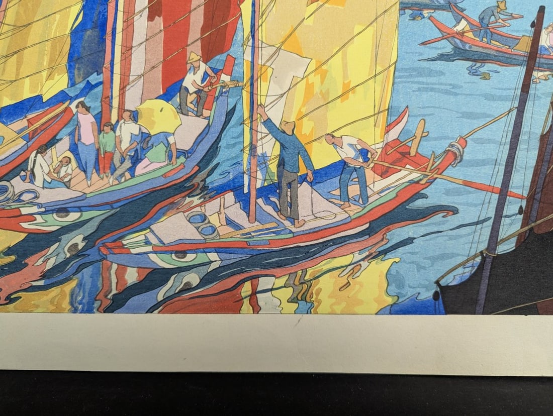 Ishii Toraji Japanese Woodblock Print An Interesting View of Tonan 1930s - 10