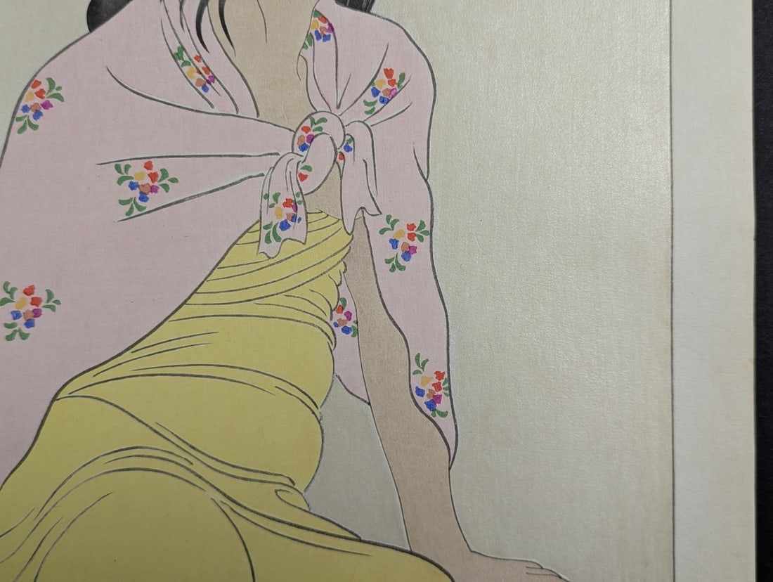 Paul Jacoulet Japanese Woodblock Print Jeune fille de Jaluit Marshalls 1935 - 10