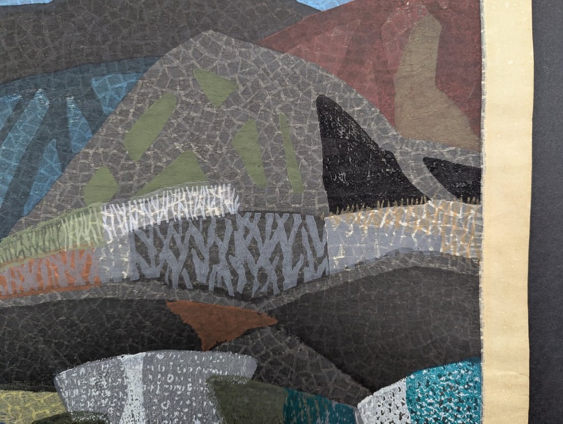 Toru Mabuchi KÅgen Japanese Woodblock Print 1960 Limited Edition 8/50 - 10