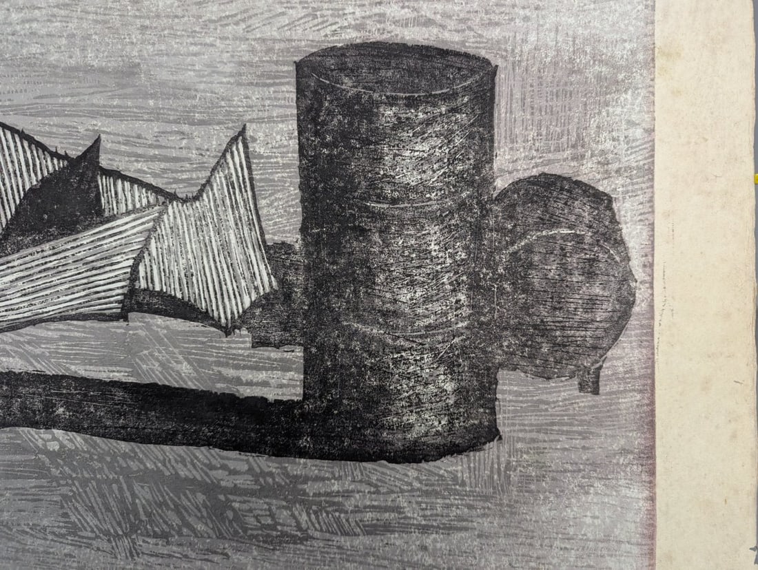 Fumio Kitaoka Japanese Woodblock Print KÅjÅ-ba nite 2 At the Factory Site 2 19 - 10