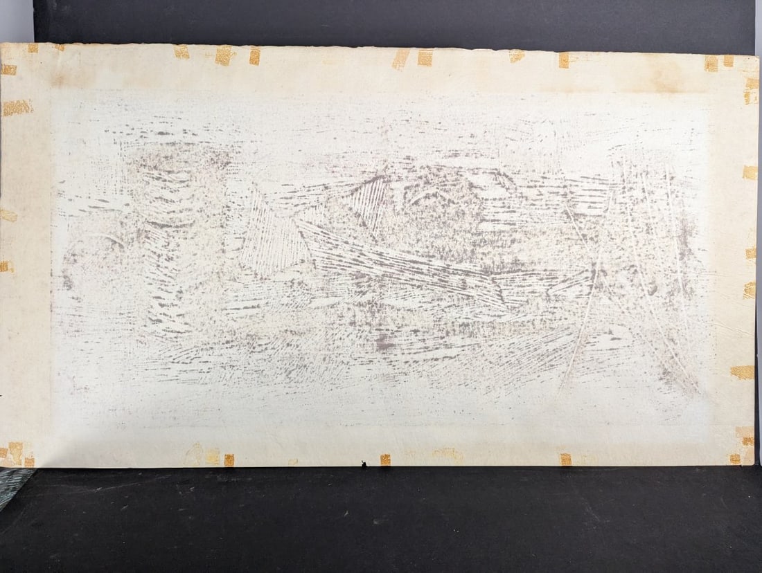 Fumio Kitaoka Japanese Woodblock Print KÅjÅ-ba nite 2 At the Factory Site 2 19 - 11