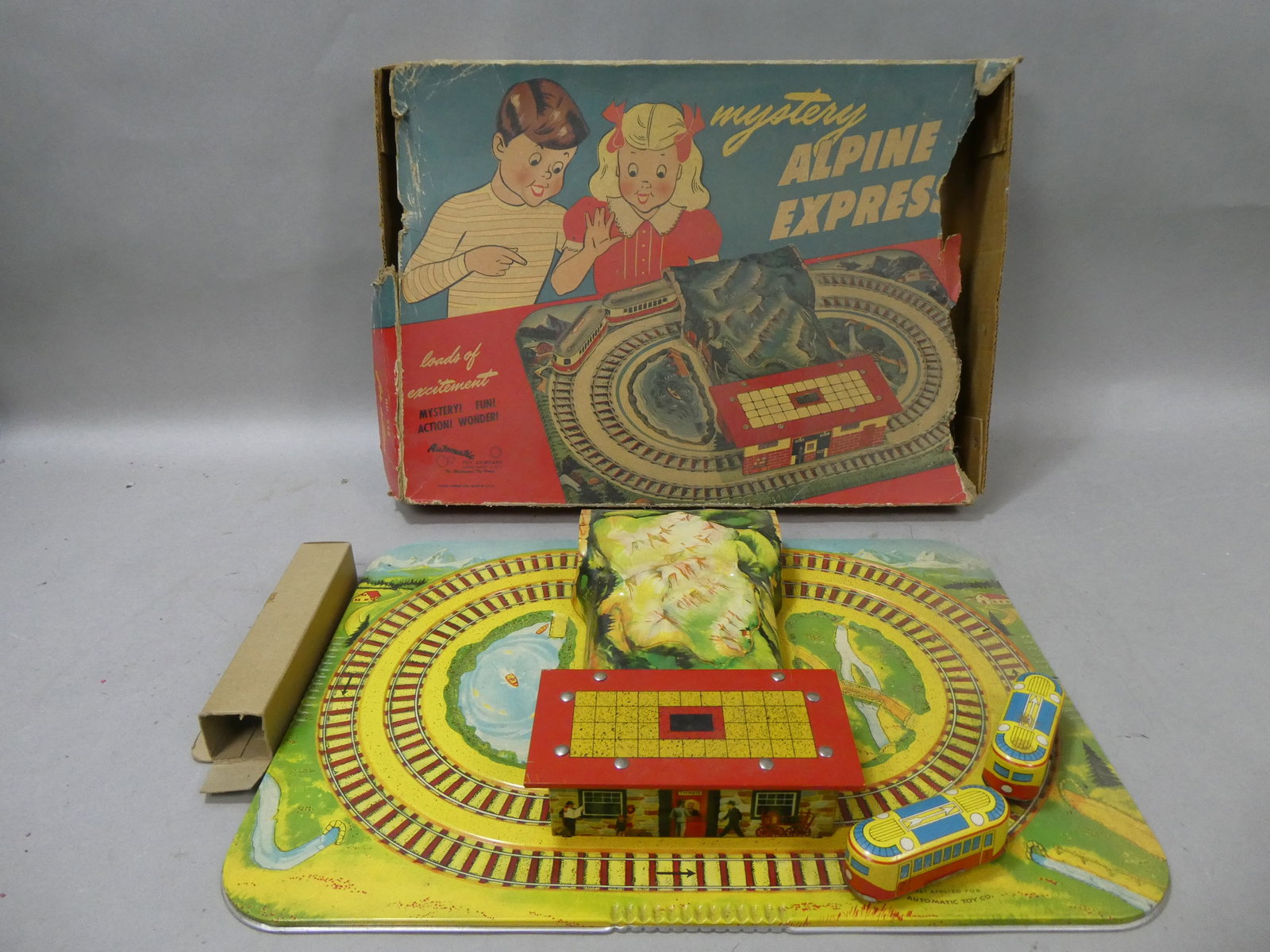 Automatic Toy CO Mystery Alpine Express Tin Litho Train in Box (1 of 1)