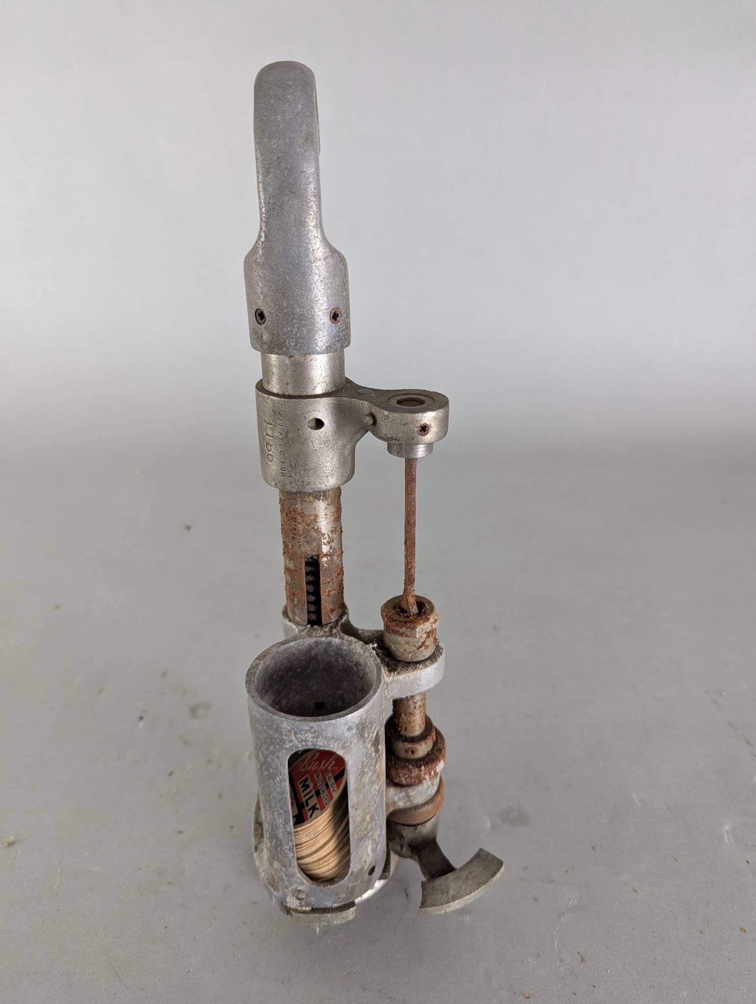 Vintage Metal Milk Bottle Capper with Specialty Handle - 3