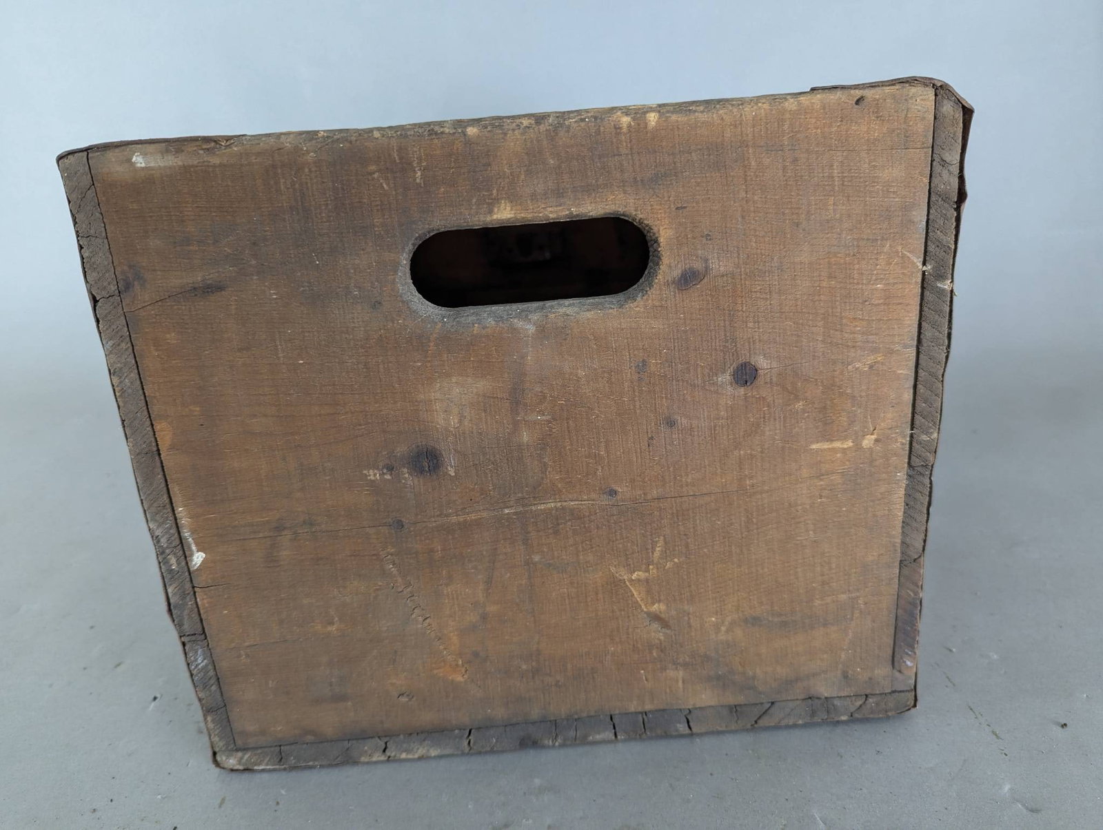 Webelows Beverages Shawano WI Wooden Crate with Handles - 5
