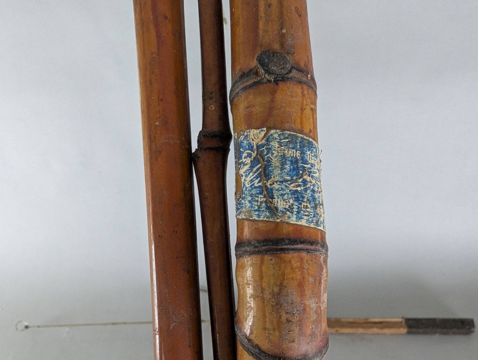 Antique Bamboo Fishing Rods and Spear Fishing Tools - 12