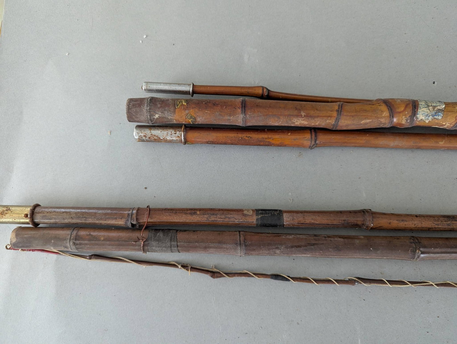 Antique Bamboo Fishing Rods and Spear Fishing Tools - 4