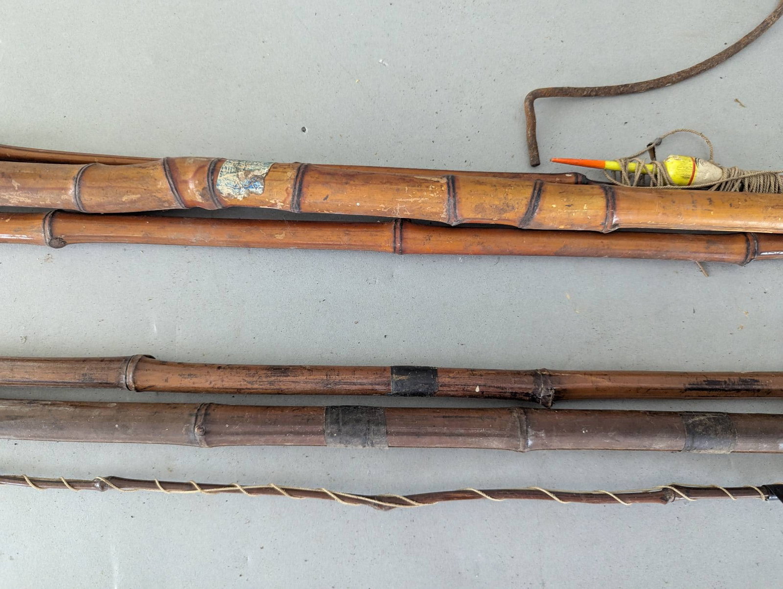 Antique Bamboo Fishing Rods and Spear Fishing Tools - 5