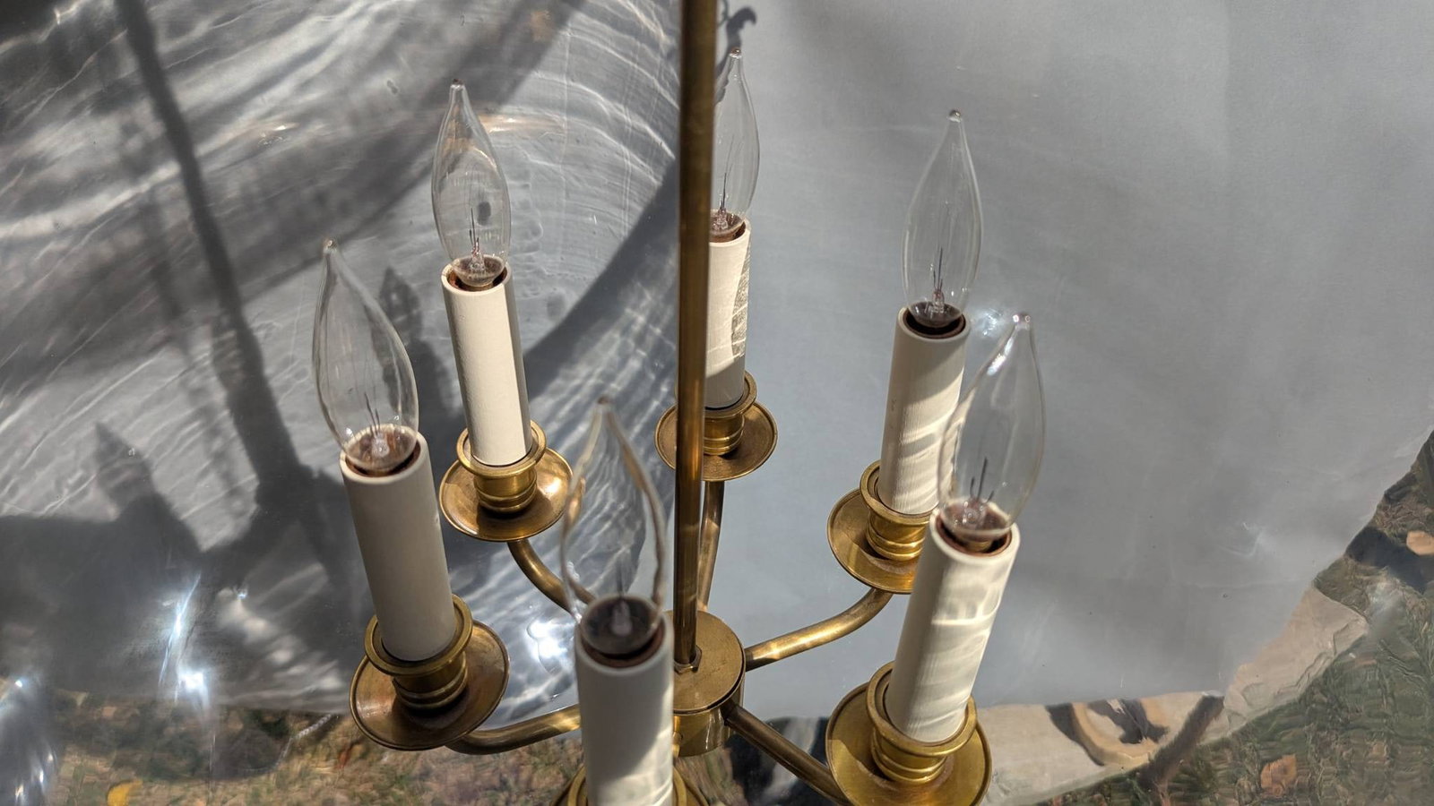 Vaughan Large Bell Jar Blown Glass Lantern Pendant Fixture - 4