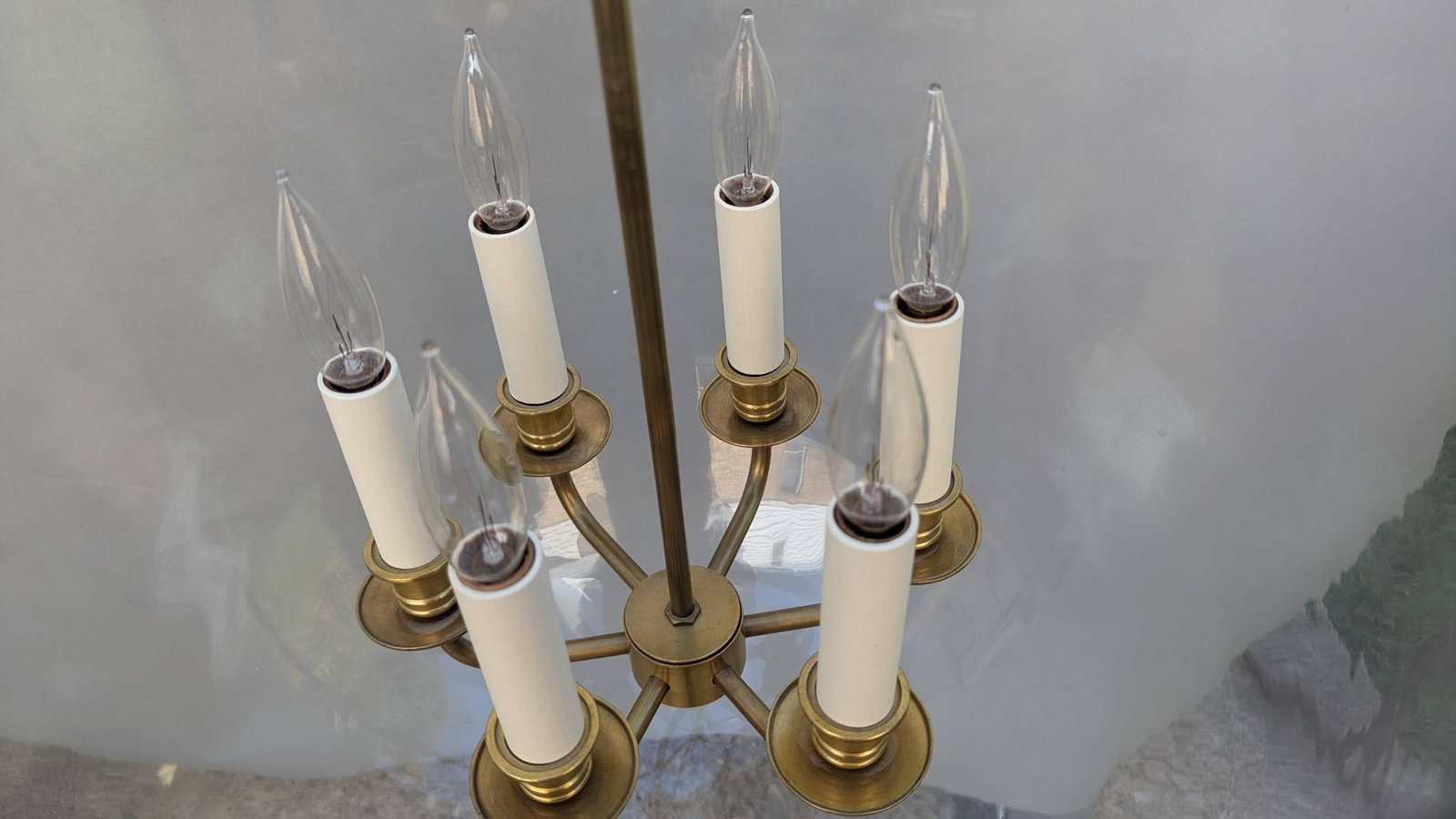 Vaughan Large Bell Jar Blown Glass Lantern Pendant Fixture - 8