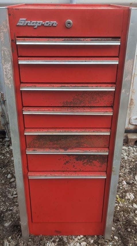 Vintage Snap-on KR-290 Tool Chest Red Cabinet with Keys (1 of 6)