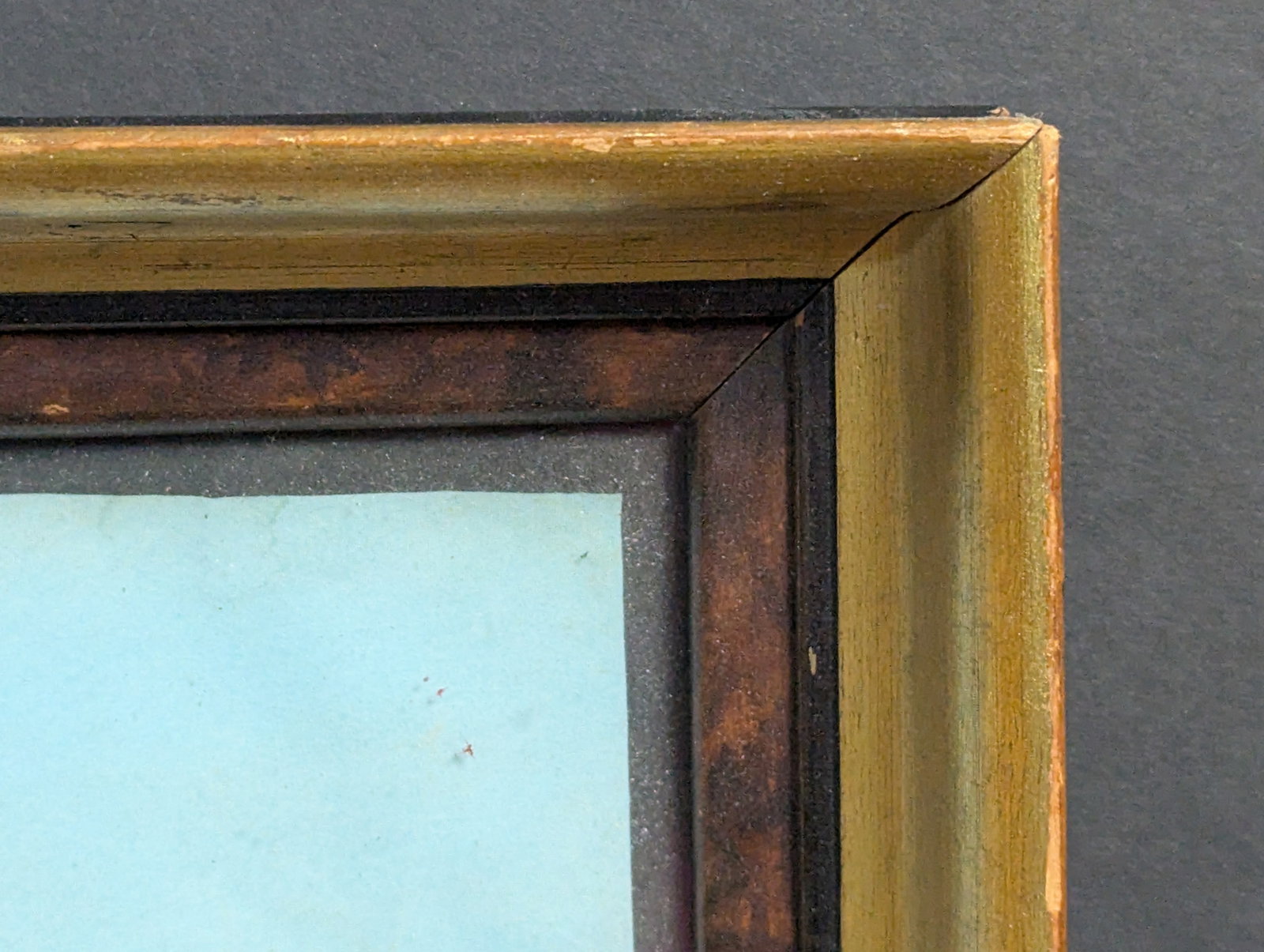Charming Neapolitan Gouache Painting Framed Under Glass - 12