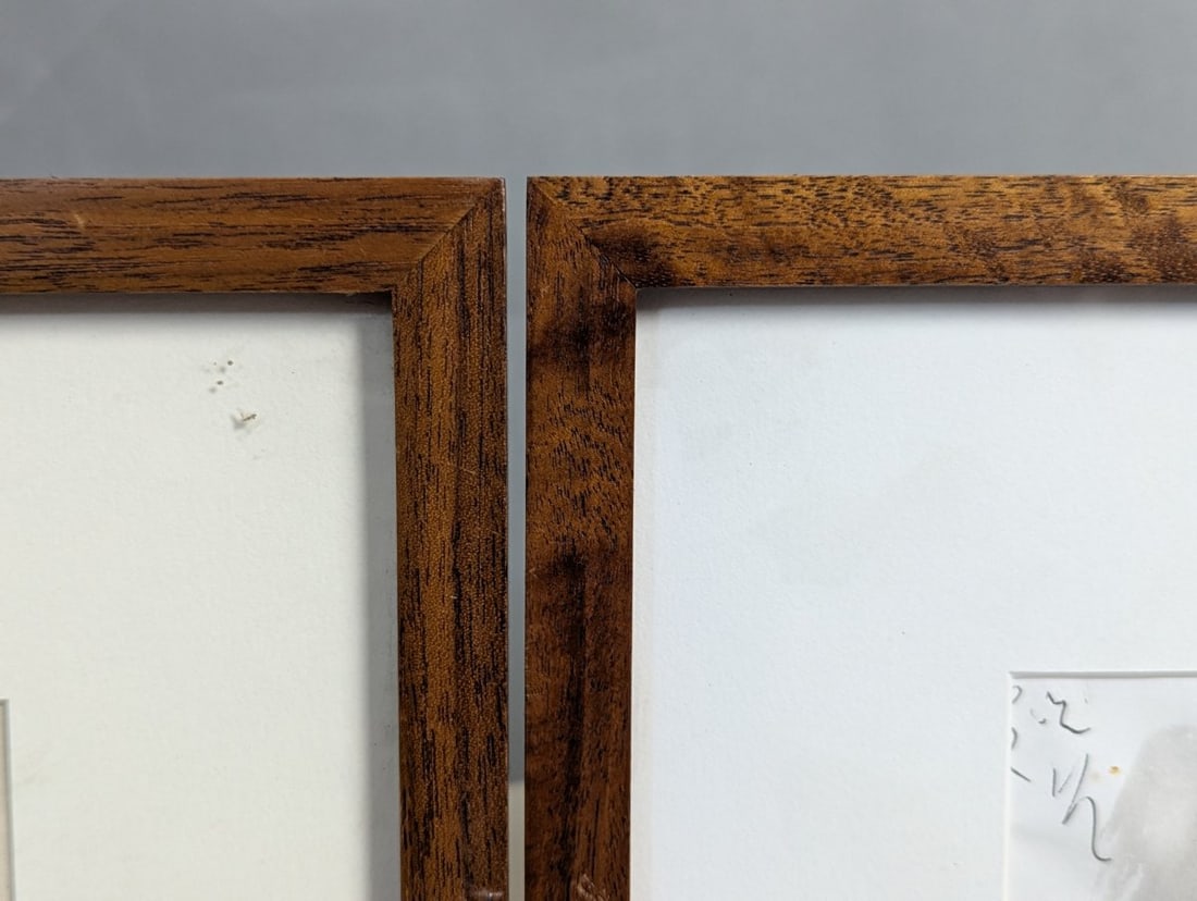 Set of Three Framed Ink and Wash Drawings Artworks - 14