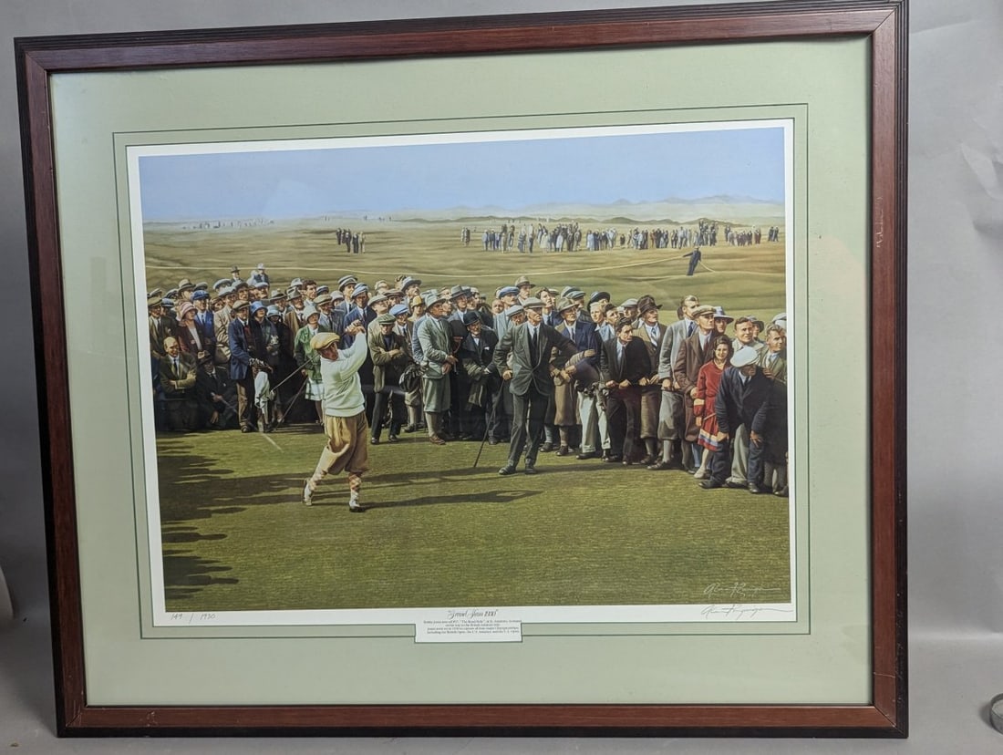 Alan F Zuniga Grand Slam 1930 Limited Edition Print Signed Art: **Important** Please read below description on how to avoid high shipping costs. Experience the majesty of golf history with Alan F. Zuniga's 'Grand Slam 1930', a captivating limited edition print