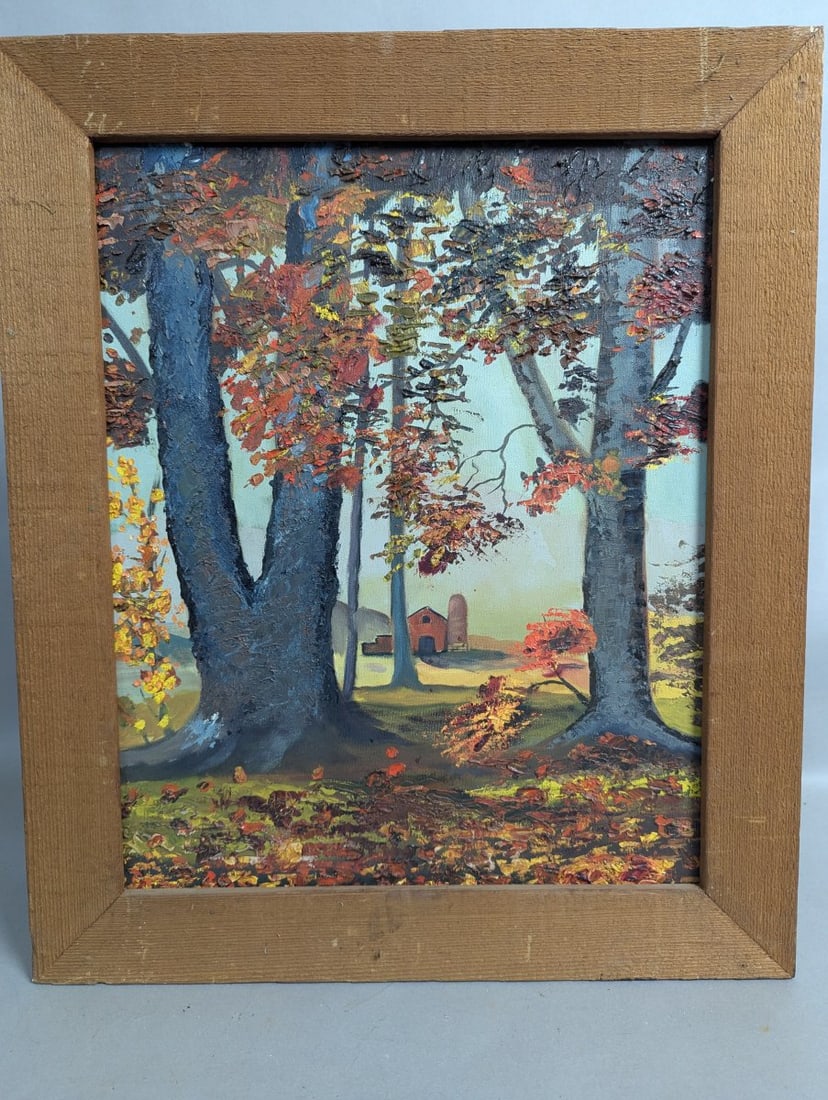 Charming Childs Oil Painting on Canvas Unique Vintage Artwork from 1975: **Important** Please read below description on how to avoid high shipping costs. This delightful child's painting, titled 'Craig's First Painting Age 11, 1975', captures the innocence and creativity