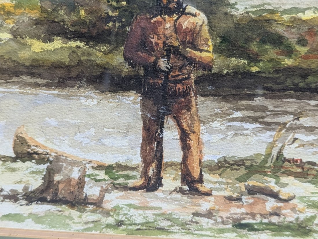 Watercolor by M.D. Berrier Framed Art Beautiful Decor - 6