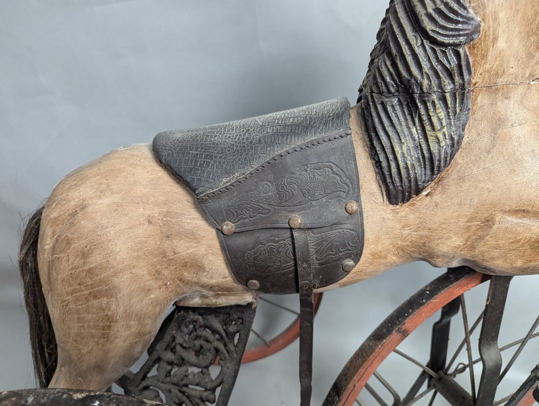 Charming Horse Tricycle Ideal for Collectors and Decor Enthusiasts - 11
