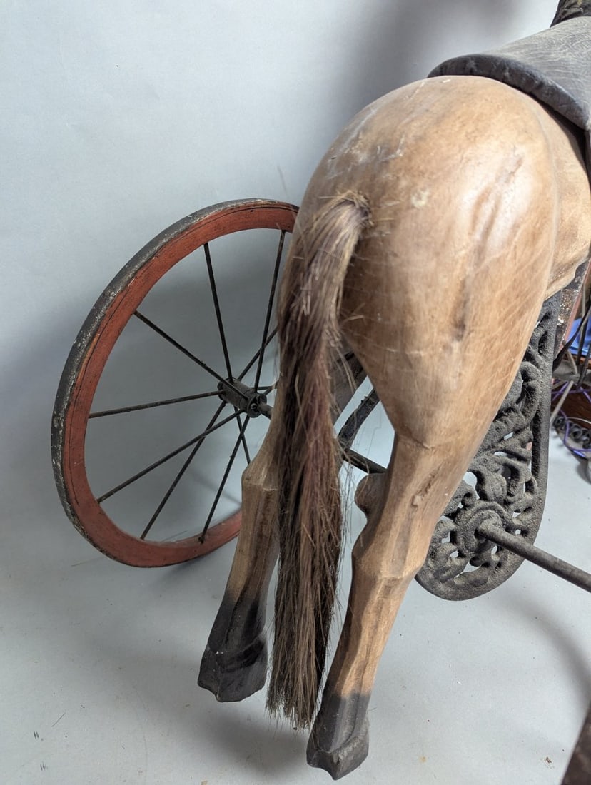 Charming Horse Tricycle Ideal for Collectors and Decor Enthusiasts - 12