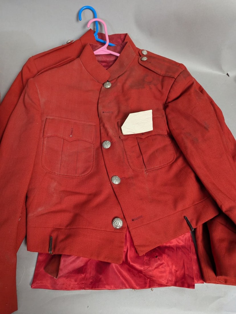 Lot of 4 Vintage Childs Marching Band Jackets Military Style Needs Cleaning - 2