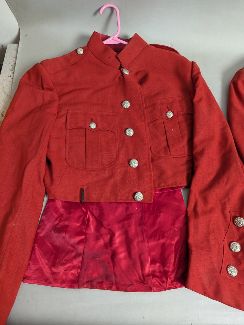 Lot of 4 Vintage Childs Marching Band Jackets Military Style Needs Cleaning - 9