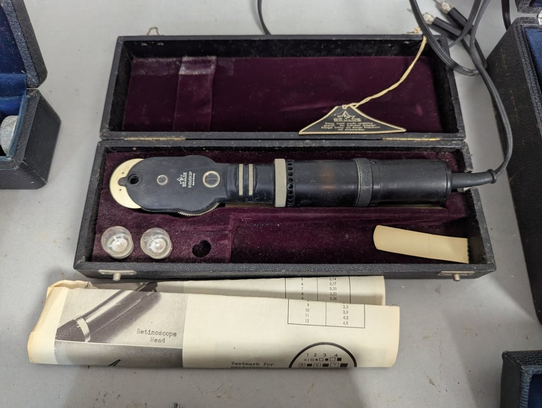 Vintage Optical Medical Devices Lot Bausch Lomb V Mueller Unique Collectibles - 7
