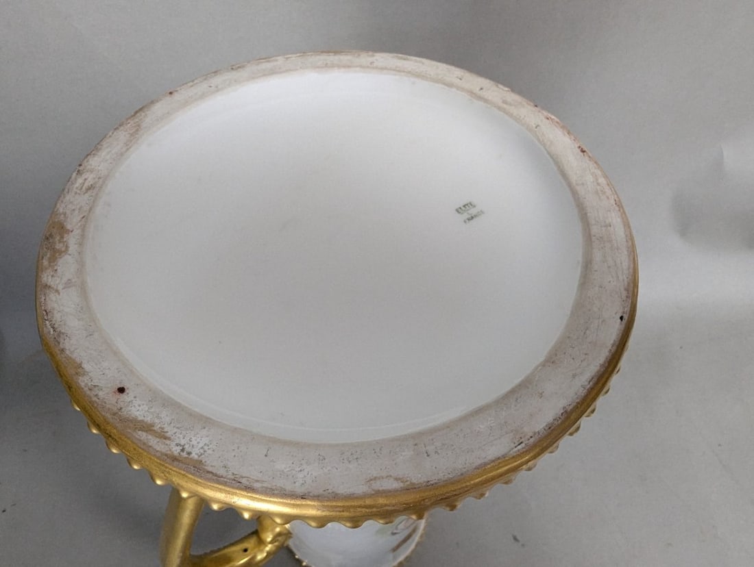 Elite Limoges Hand-Painted Neoclassical Portrait Pitcher Bawo & Dotter France - 6