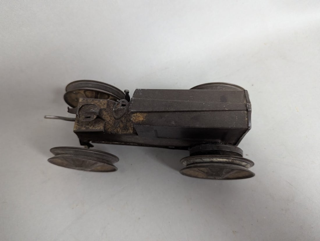 Durable Toy & Novelty Co Durable Dan Wind-Up Tractor Antique Pressed Steel Toy - 2
