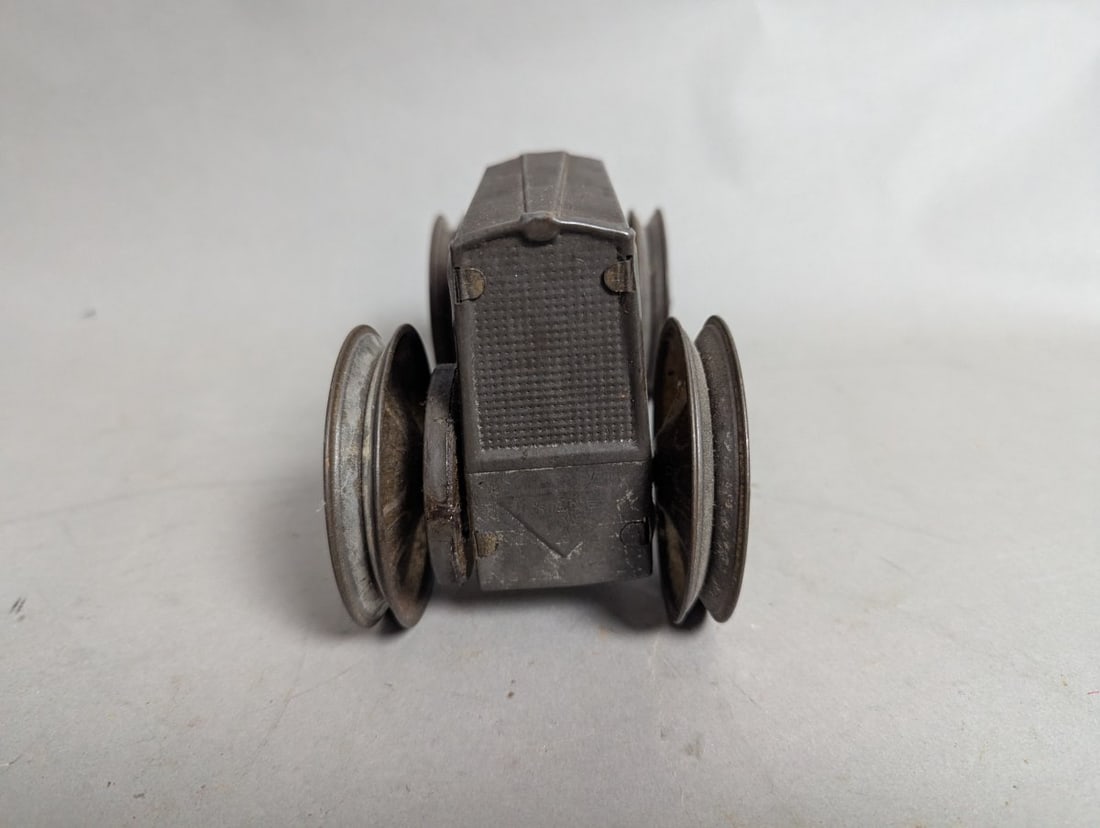 Durable Toy & Novelty Co Durable Dan Wind-Up Tractor Antique Pressed Steel Toy - 3