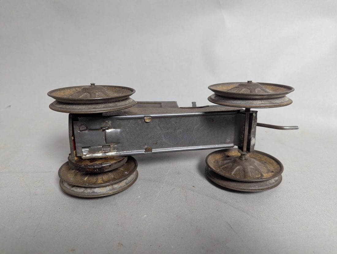 Durable Toy & Novelty Co Durable Dan Wind-Up Tractor Antique Pressed Steel Toy - 6