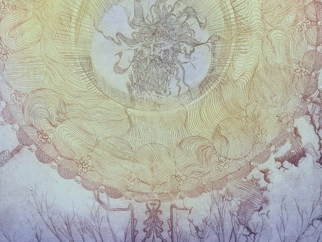 Josip Hlas Surrealist Art Limited Edition Etching 'The Key' 1973 Beautifully Framed - 5
