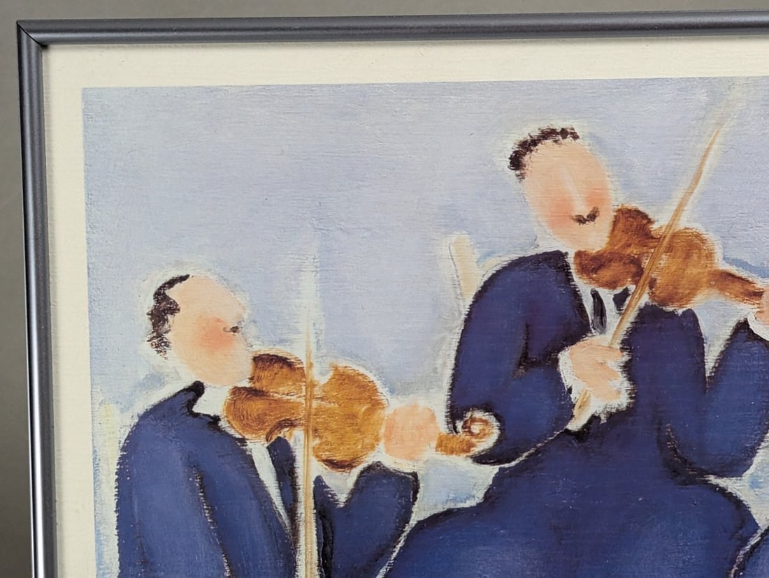 Giorgio Monti Quartetto Musicale Serigraph Print Vibrant Colors 1989 - 2