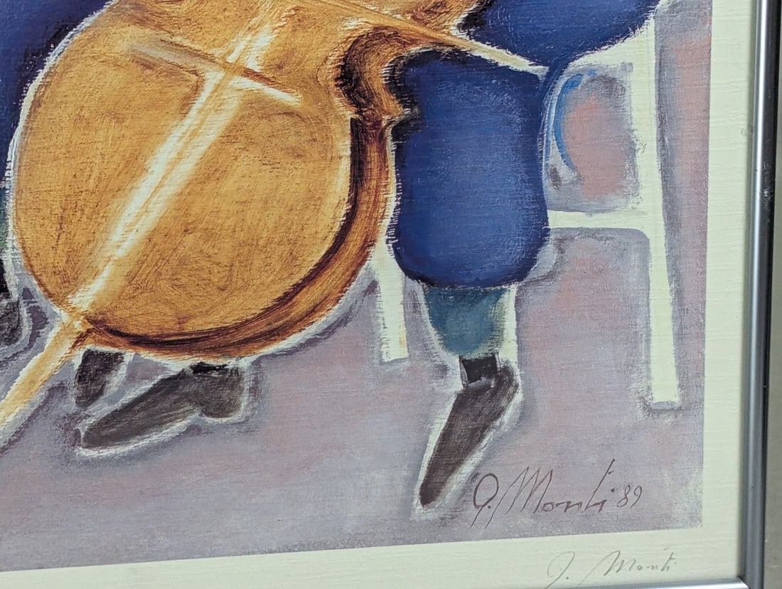 Giorgio Monti Quartetto Musicale Serigraph Print Vibrant Colors 1989 - 7