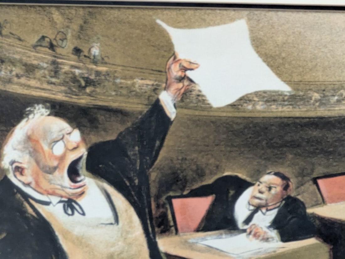 William Gropper The Senate Framed Lithograph Iconic American Art Social Realism - 4