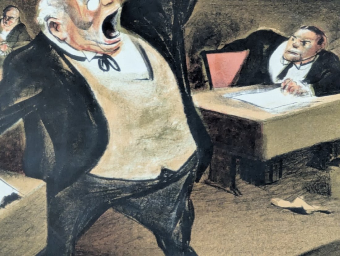 William Gropper The Senate Framed Lithograph Iconic American Art Social Realism - 7