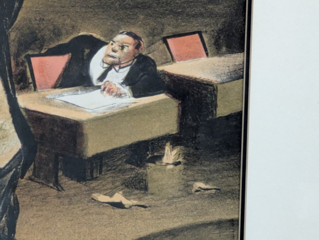 William Gropper The Senate Framed Lithograph Iconic American Art Social Realism - 8