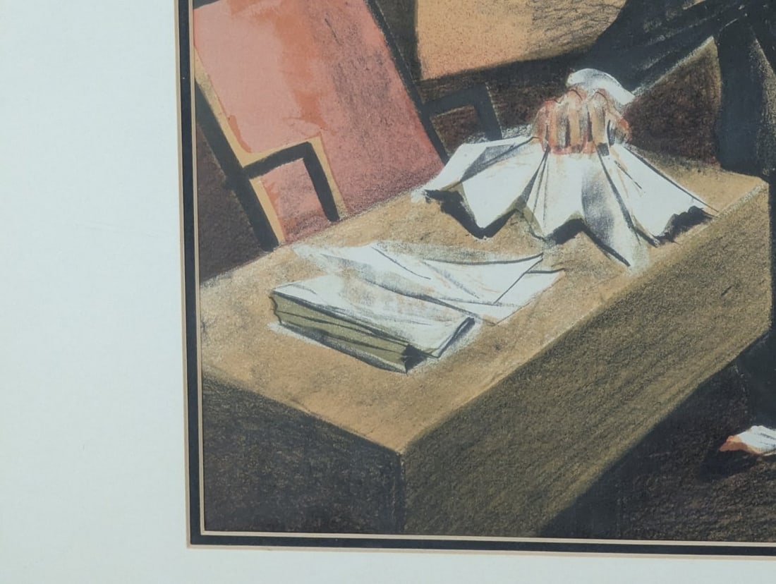 William Gropper The Senate Framed Lithograph Iconic American Art Social Realism - 9