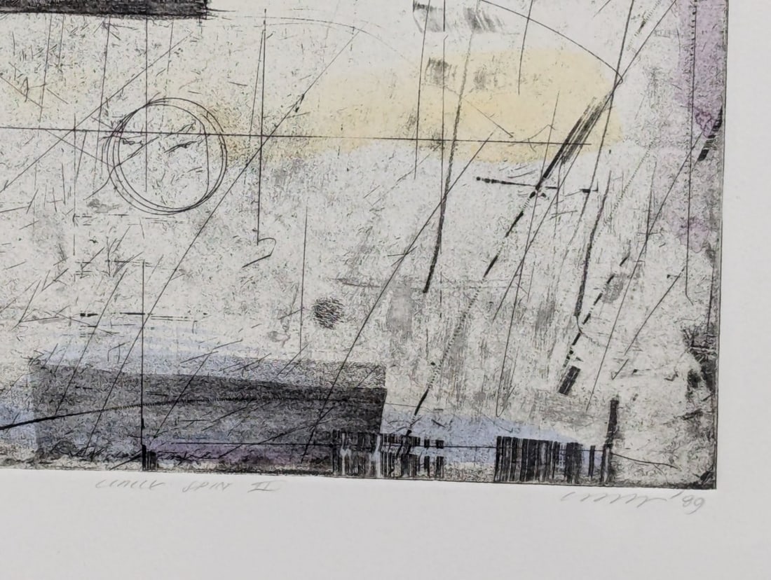 Charles Buck Circle Spin II Etching 1989 Limited Edition Art Print - 10