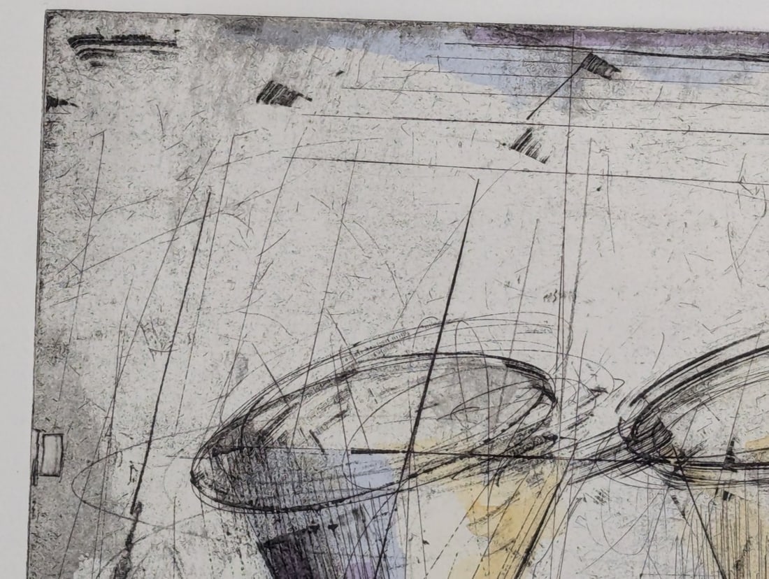 Charles Buck Circle Spin II Etching 1989 Limited Edition Art Print - 3