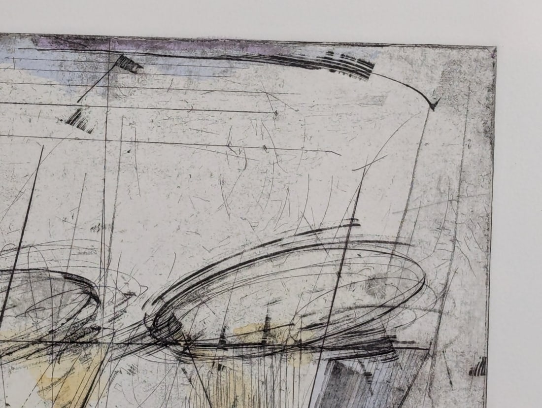 Charles Buck Circle Spin II Etching 1989 Limited Edition Art Print - 4