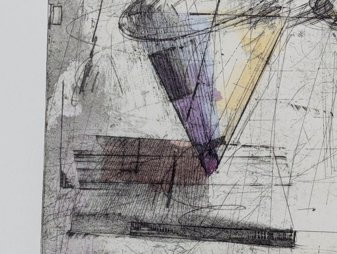 Charles Buck Circle Spin II Etching 1989 Limited Edition Art Print - 5