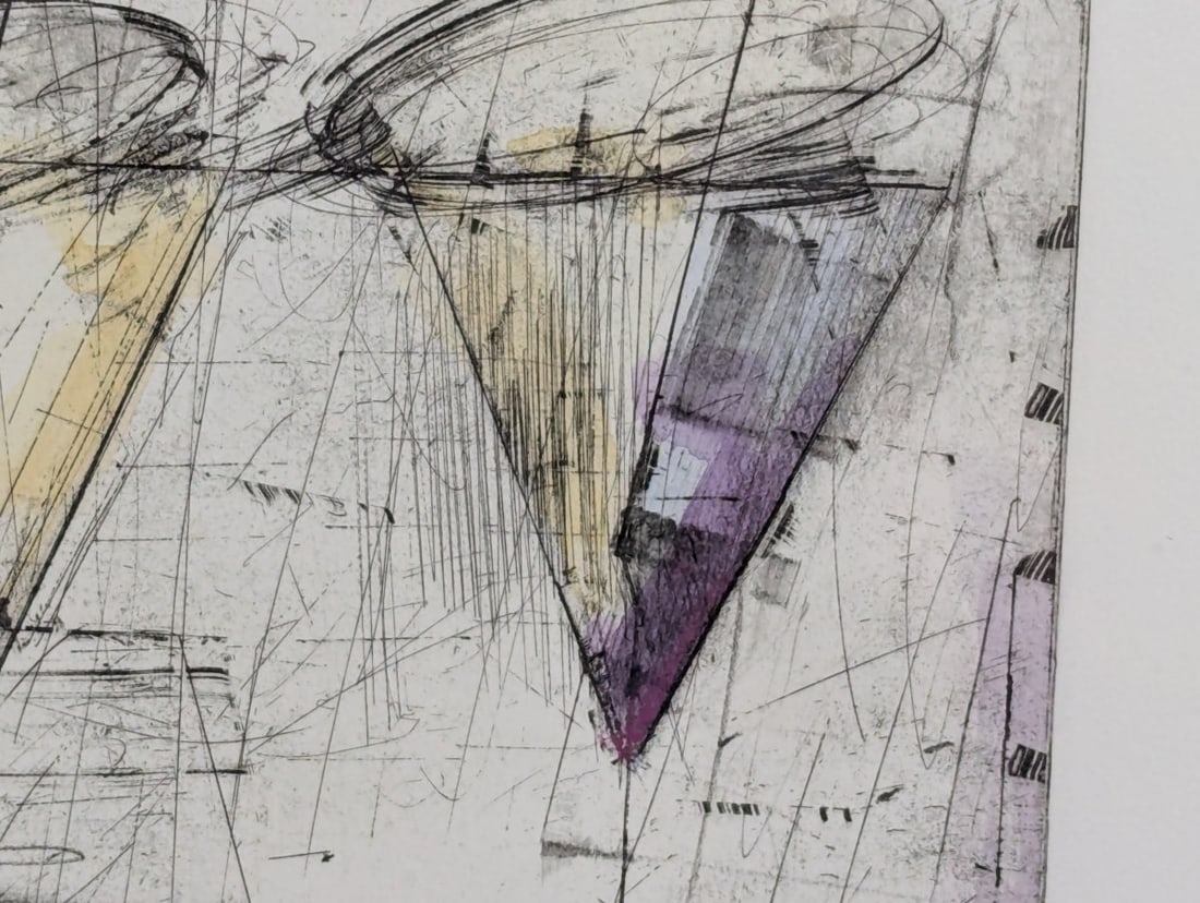 Charles Buck Circle Spin II Etching 1989 Limited Edition Art Print - 6