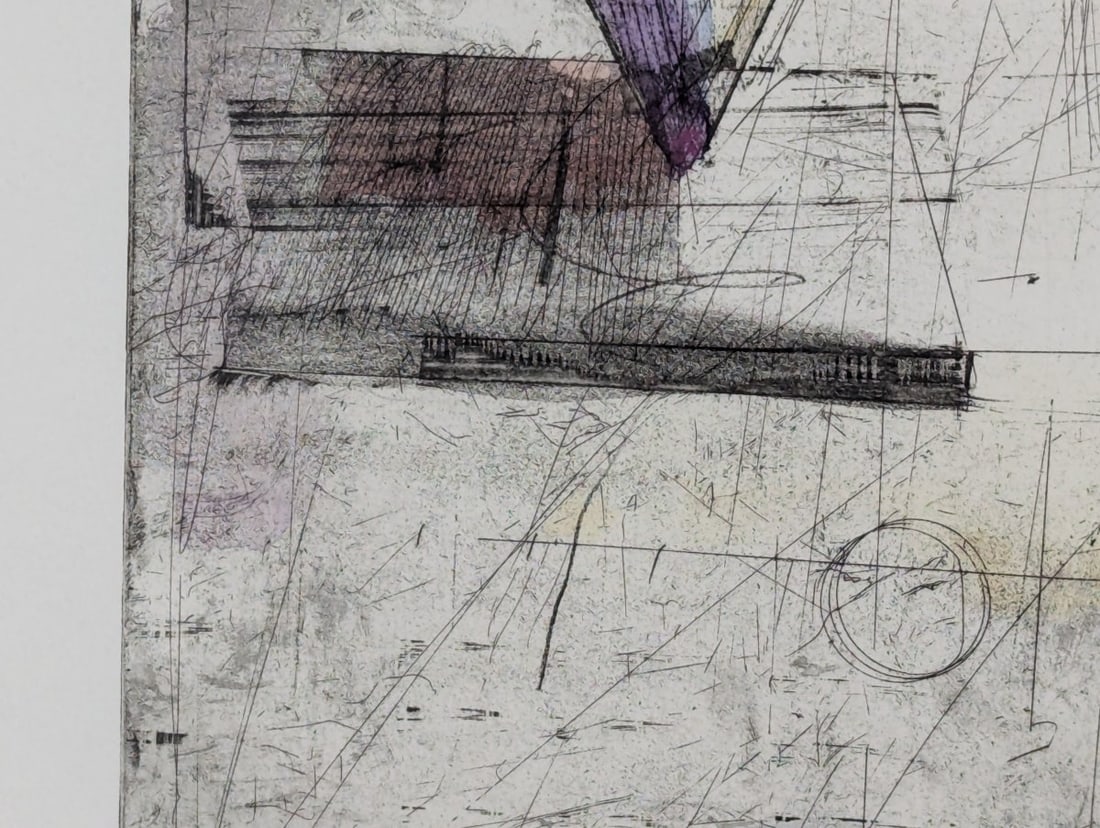 Charles Buck Circle Spin II Etching 1989 Limited Edition Art Print - 7
