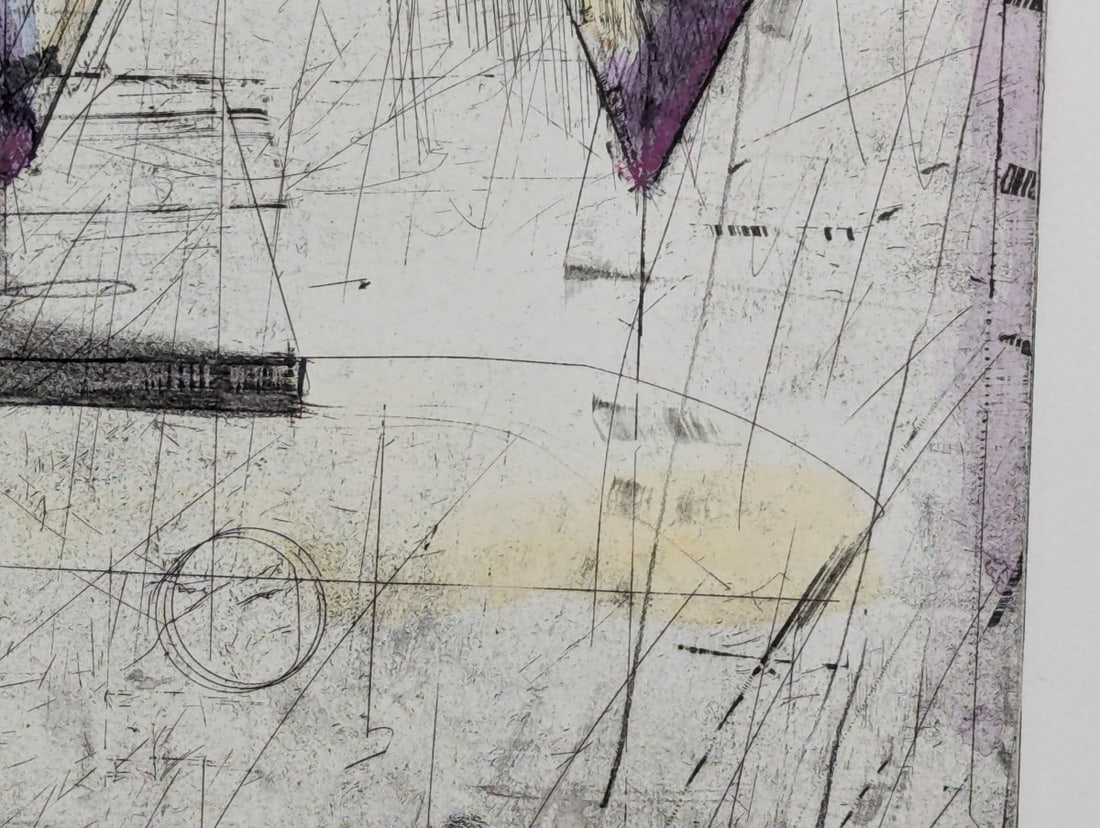 Charles Buck Circle Spin II Etching 1989 Limited Edition Art Print - 8