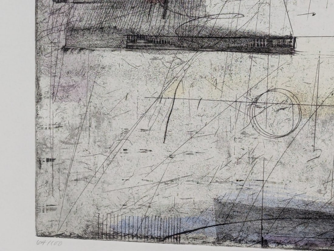 Charles Buck Circle Spin II Etching 1989 Limited Edition Art Print - 9