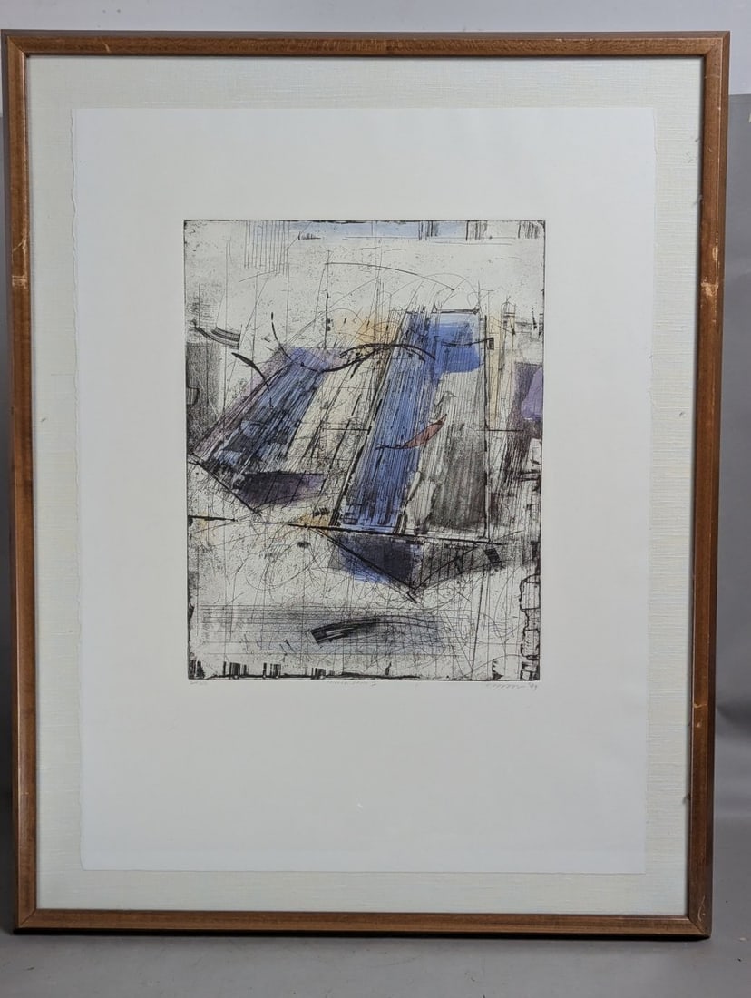 Charles Buck Limited Edition Etching Uncle John I Framed Art Print (1 of 13)