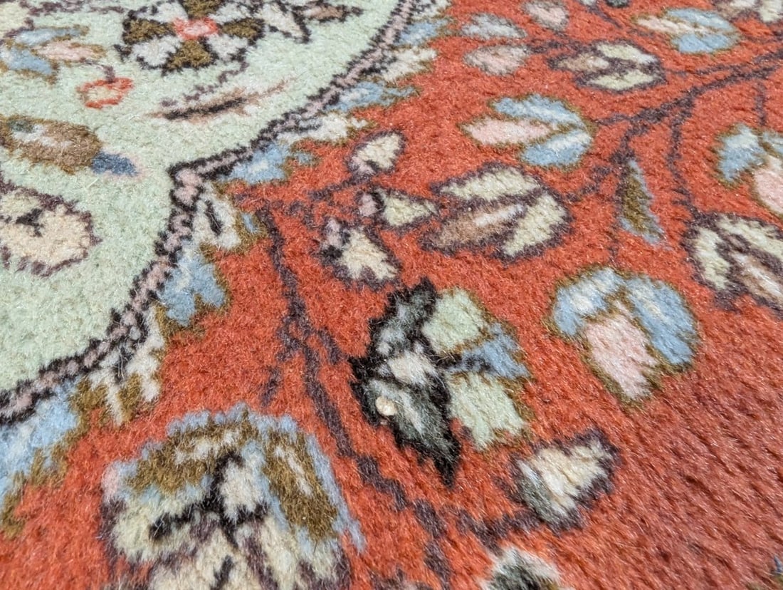 Vintage Persian Wool Runner Rug Beautiful Hand-Knotted Design Iris Pattern Classic Home DÃ© - 6